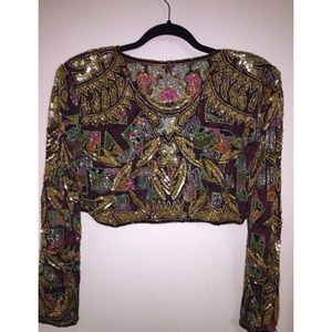 Vintage Beaded Bolero by Jasdee